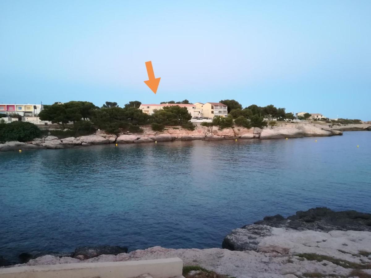 Bel appartement avec terrasse - Plage de Carro à pied Martigues Esterno foto