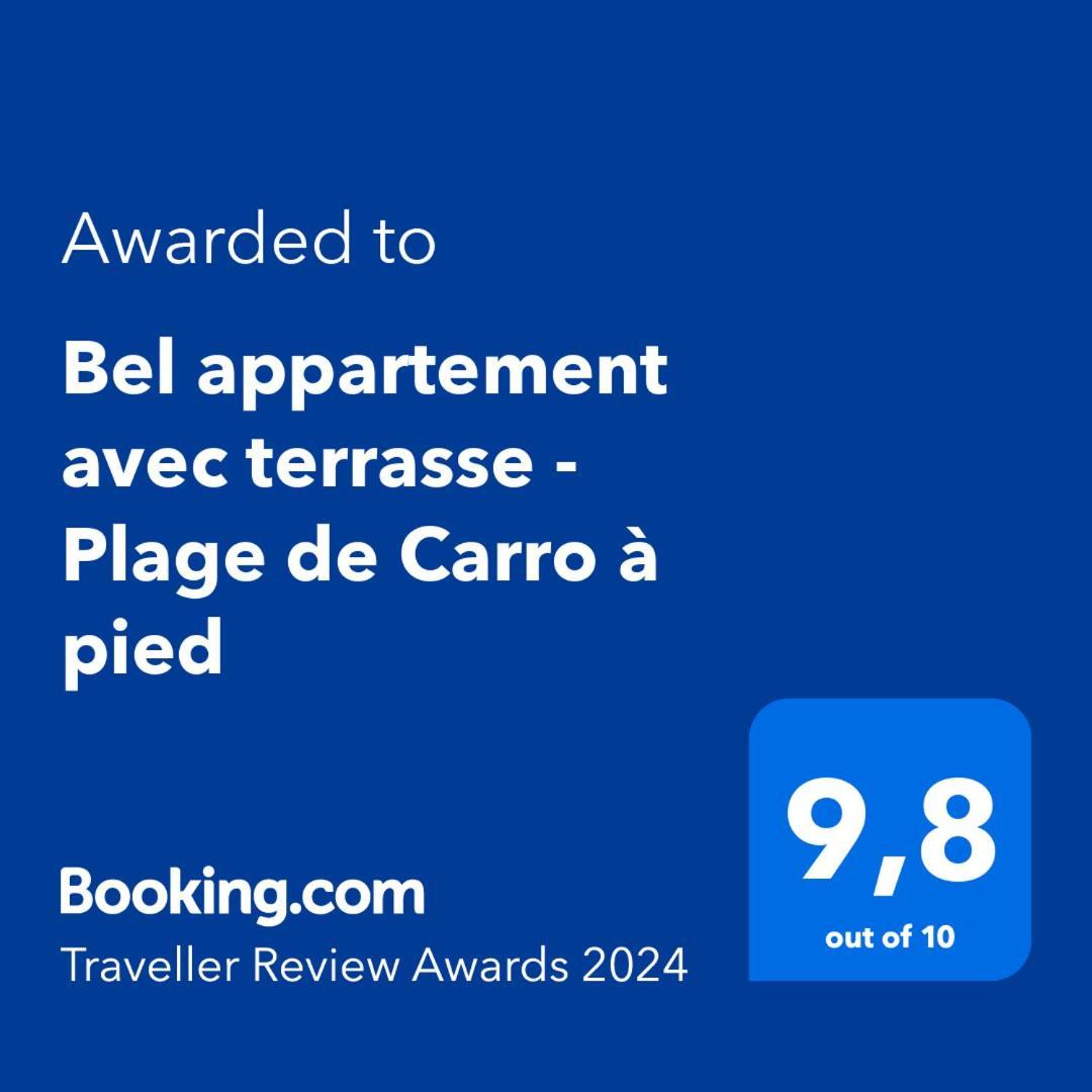 Bel appartement avec terrasse - Plage de Carro à pied Martigues Esterno foto